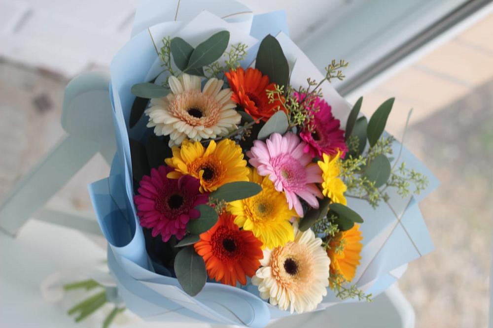 Букет цветов из: Герберы в Дружбе