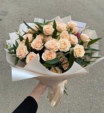 Букет Кремовые розы Латте #REPLACE_PRED# Дружбе