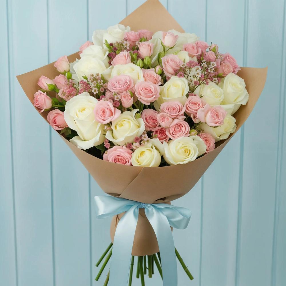 Букет цветов из: Розы в Дружбе