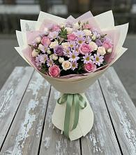 Букет цветов из:  Розы и Хризантемы #REPLACE_PRED# Дружбе