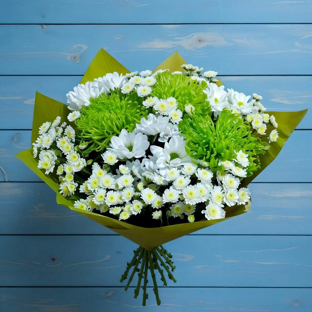 Букет цветов из: Хризантемы в Дружбе