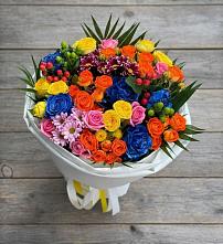 Букет цветов из:  Розы и Хризантемы в Дружбе