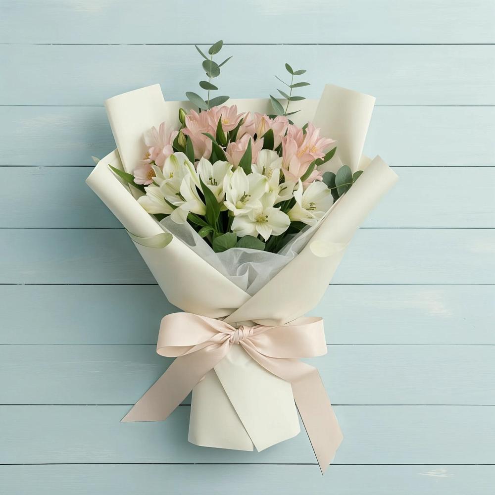 Букет цветов из: Альстромерии в Дружбе