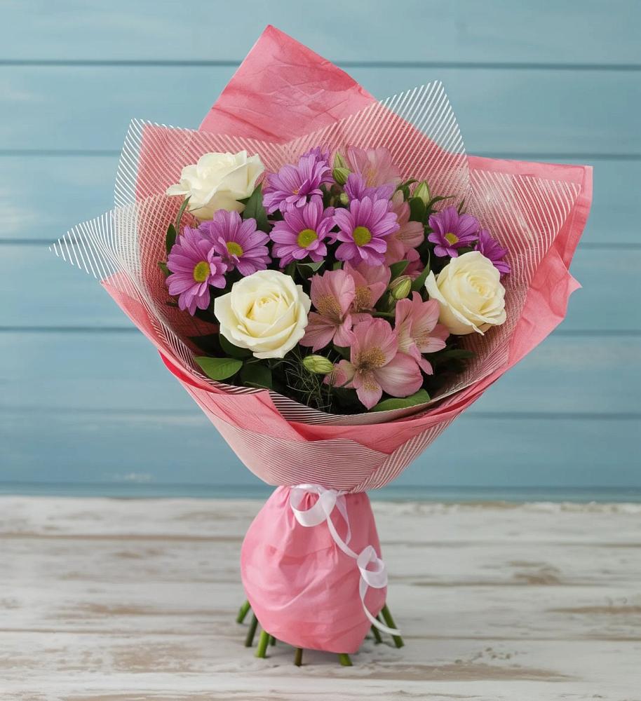 Букет цветов из: Герберы в Дружбе