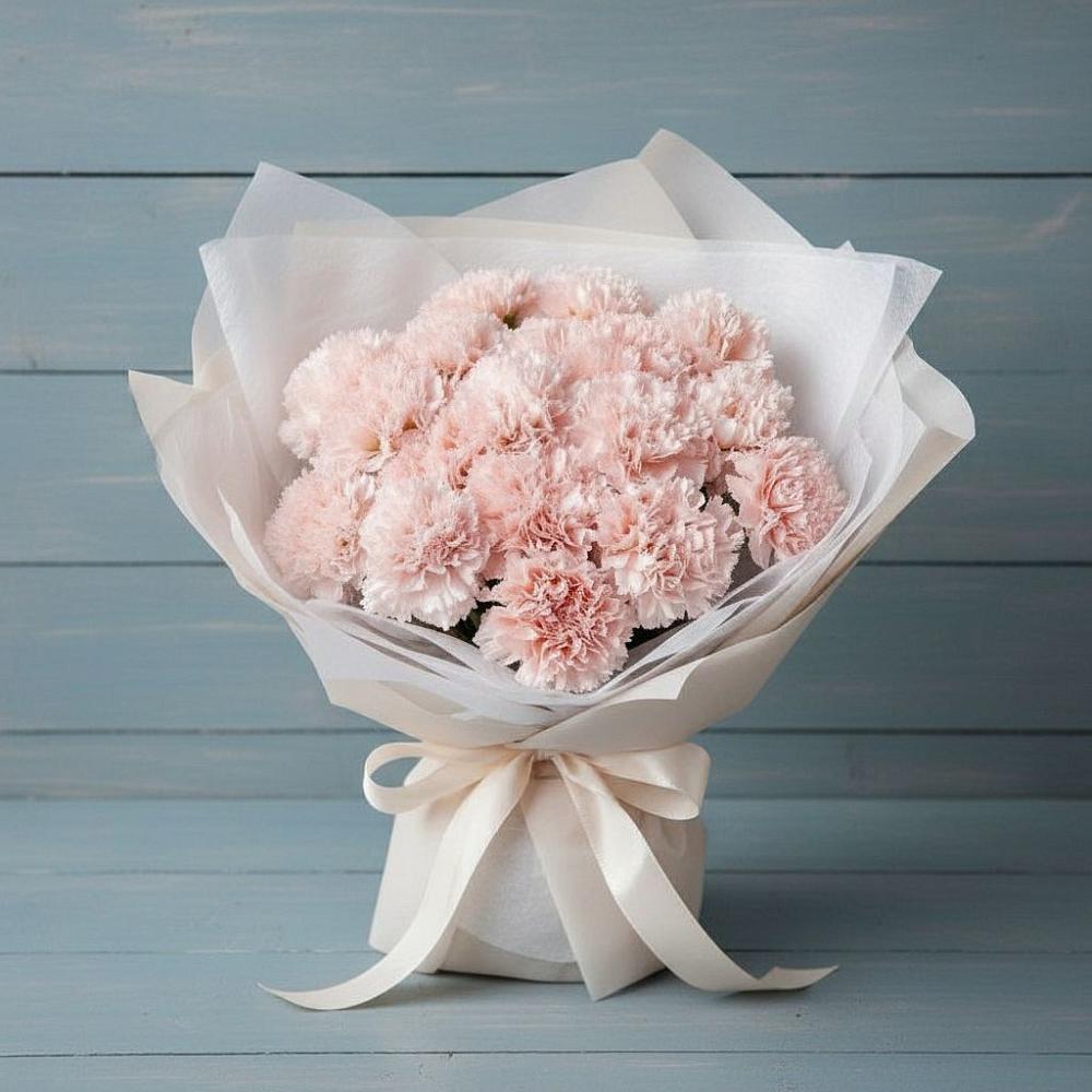 Букет цветов из: Гвоздики в Дружбе