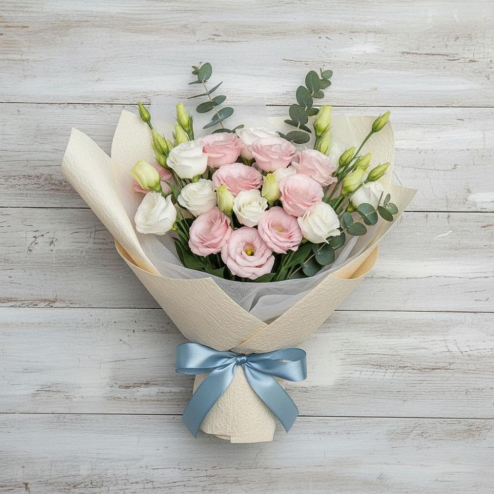 Букет цветов из: Лизиантусы в Дружбе