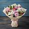 Букет цветов из: Хризантемы, Альстромерии и Розы в Дружбе